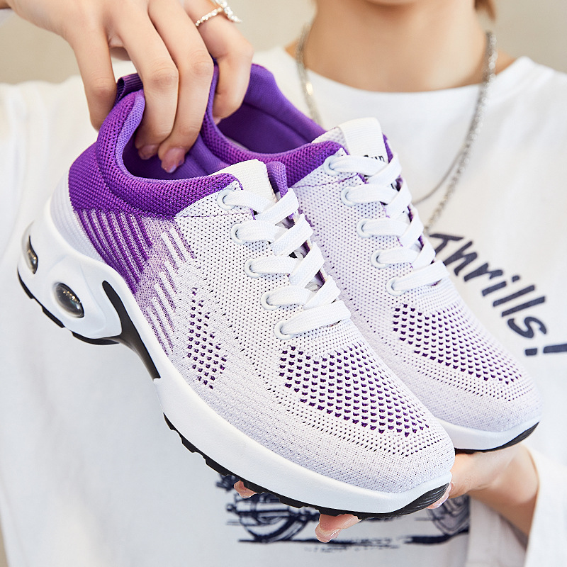Jinshiyuan - Cross-border Women's shoes, large-sized women's shoes processing and customization, casual shoes, flying woven breathable running shoes, air-cushioned shoes Specification drawing