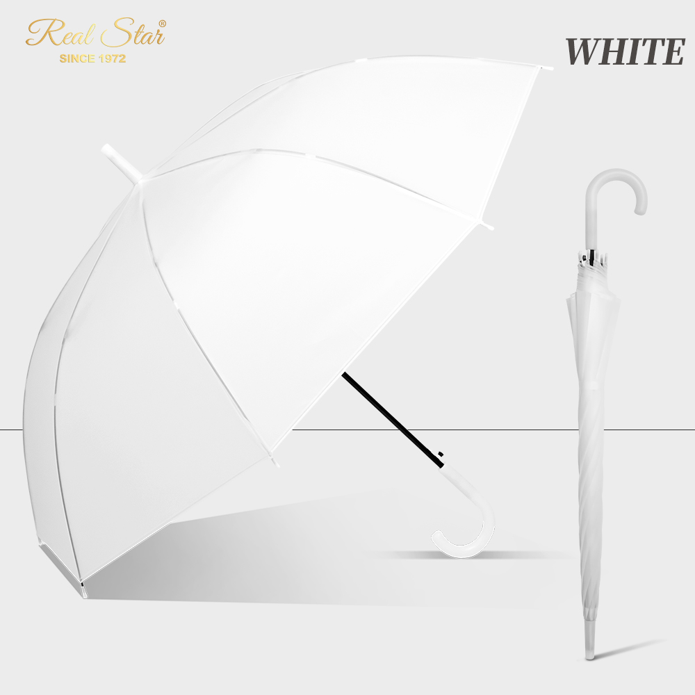 Xingbao thickened POE transparent umbrella in solid color is available for wholesale in stock Application Scenario