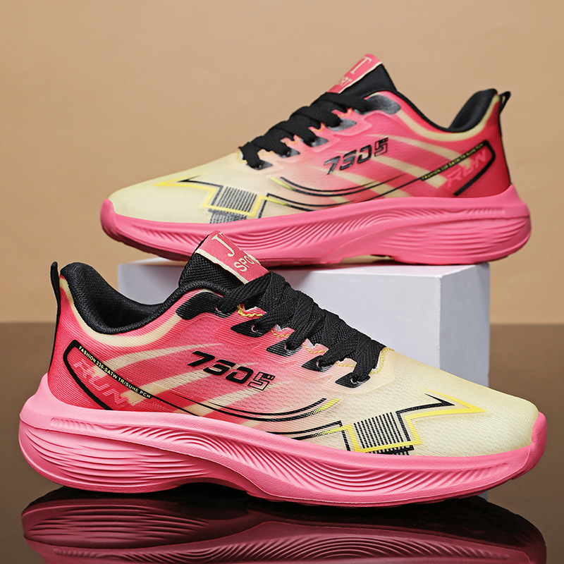 New soft-soled, lightweight single shoes for men, fashionable Korean-style casual shoes, couple style, marathon outdoor running shoes thumbnail