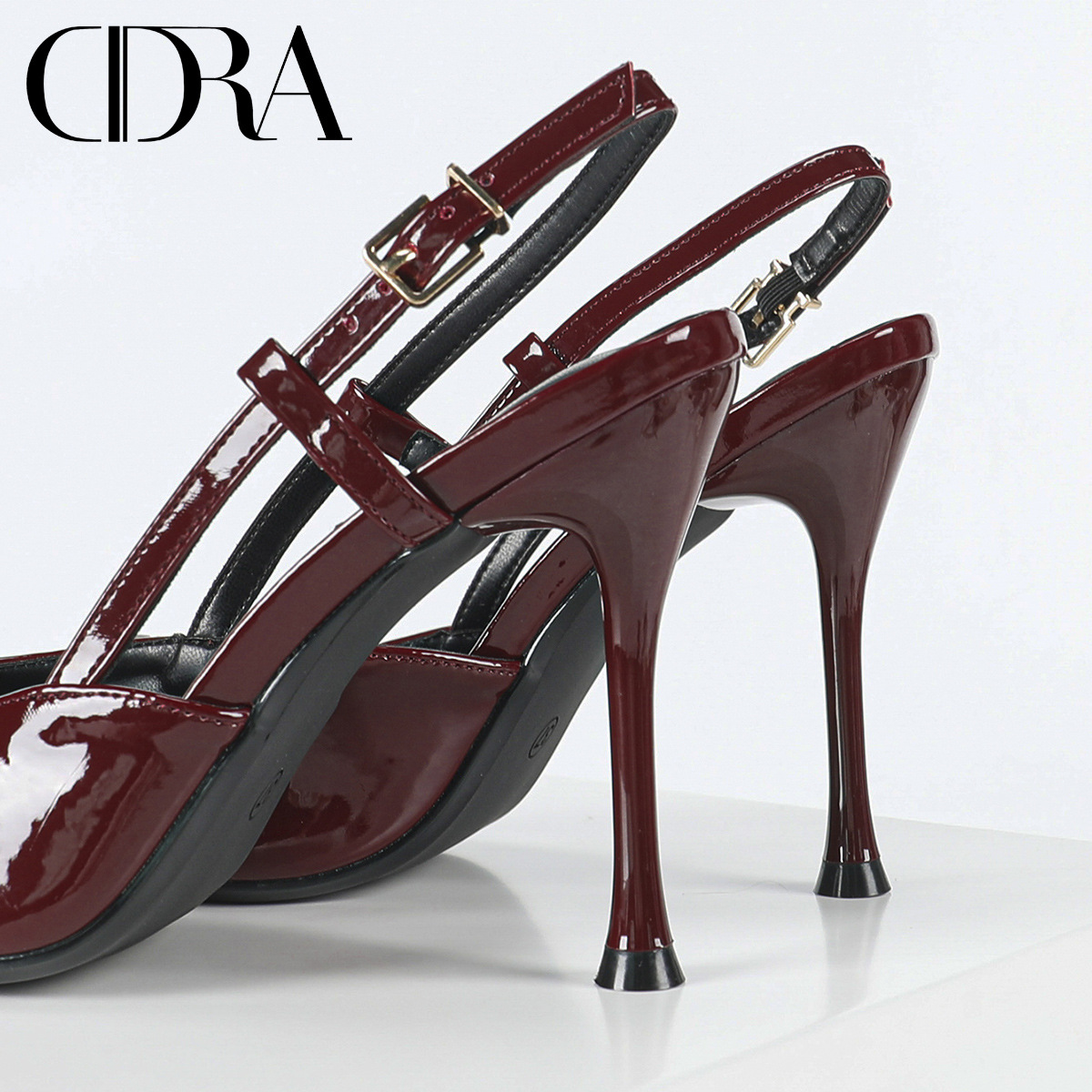 The 2025 new bestseller, stylish and versatile 10cm high-heeled French flip-top sandals, exude a sense of high-end women's stiletto heels Application Scenario