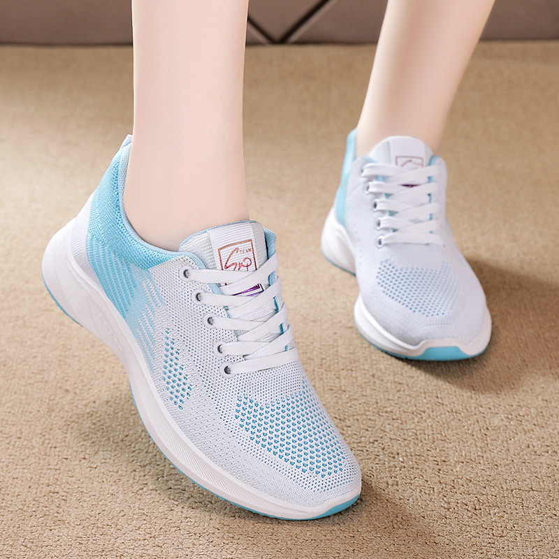 Spring new women's single shoes, soft-soled, breathable, sporty and casual shoes, fashionable sports shoes, available for wholesale from the manufacturer details Picture