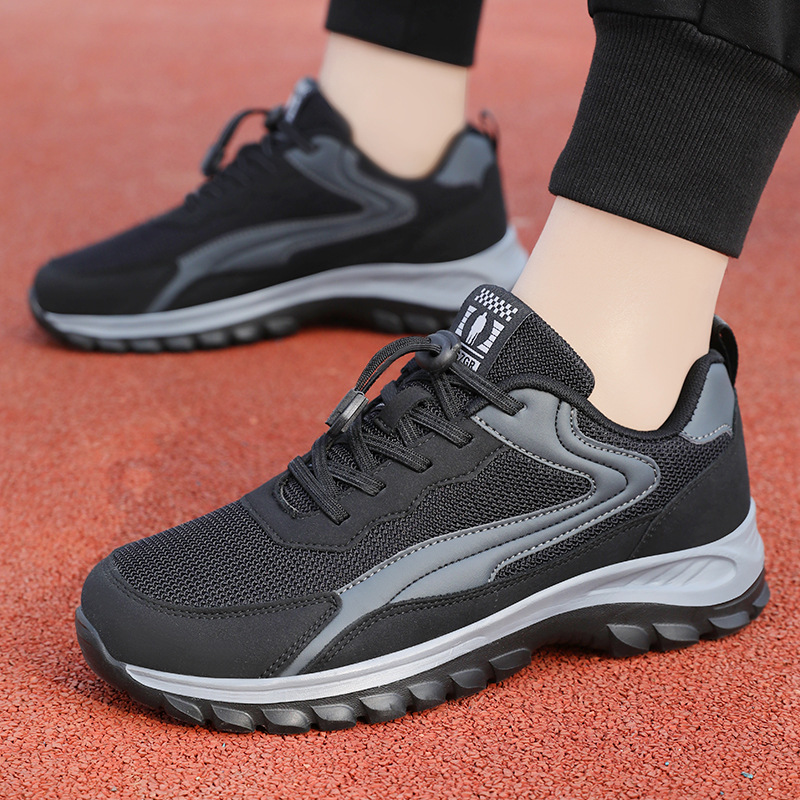 Jinshi Yuan - Women's sports shoes processing and customization for couples, large-sized walking shoes, breathable mesh mom shoes Specification drawing