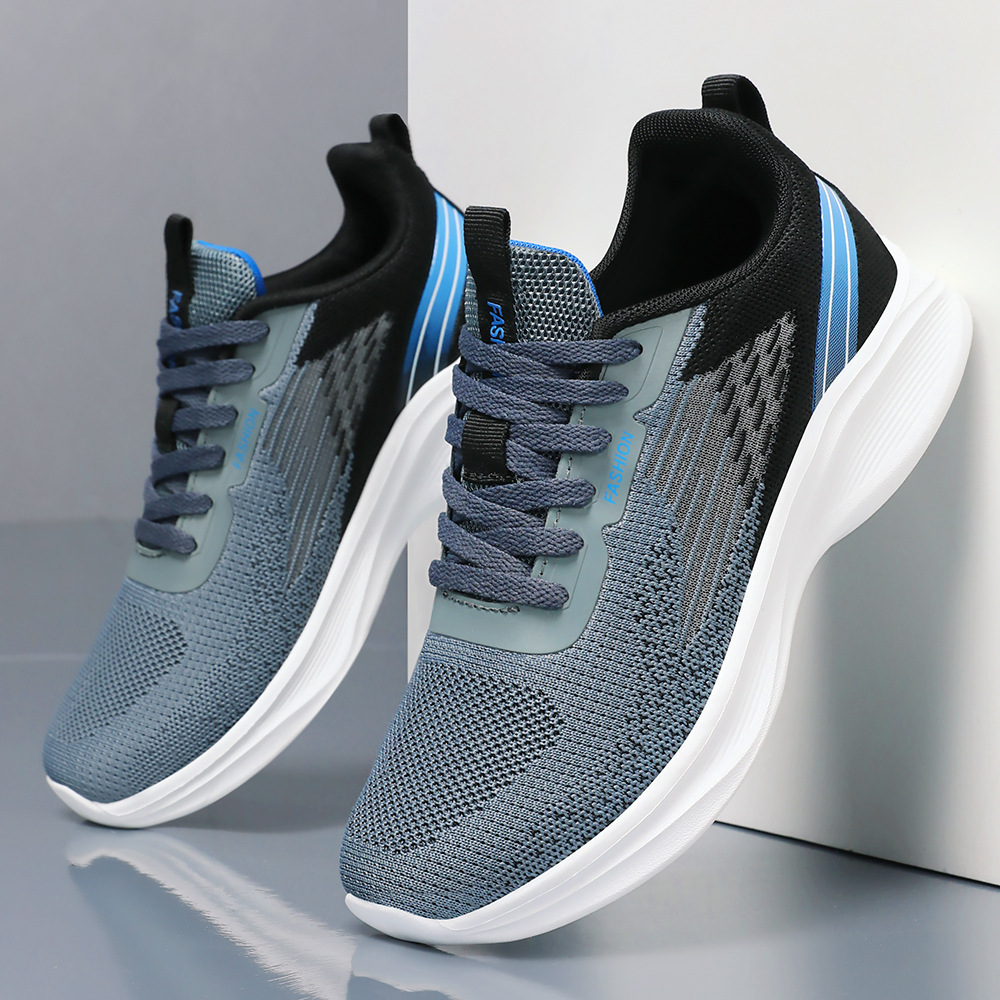 Men's sports shoes, breathable mesh shoes, air-cushioned running shoes, temu cross-border plus-size men's shoes, versatile single shoes Specification drawing