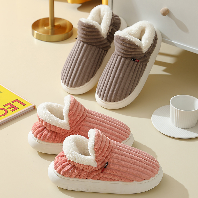 Cross-border TEMU delivery of women's cotton shoes, large-sized snow boots with fleece and thickened cotton boots, versatile women's boots, and warm ankle boots details Picture