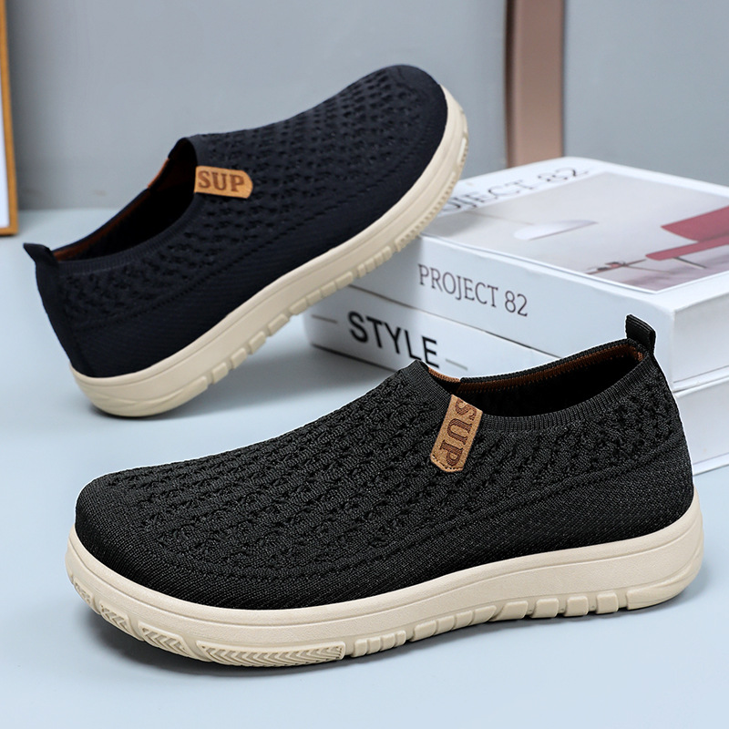 Women's solid color versatile casual shoes, one-step lazy shoes, soft soles not tiring to the feet, flat shoes, wholesale of women's shoes for export details Picture