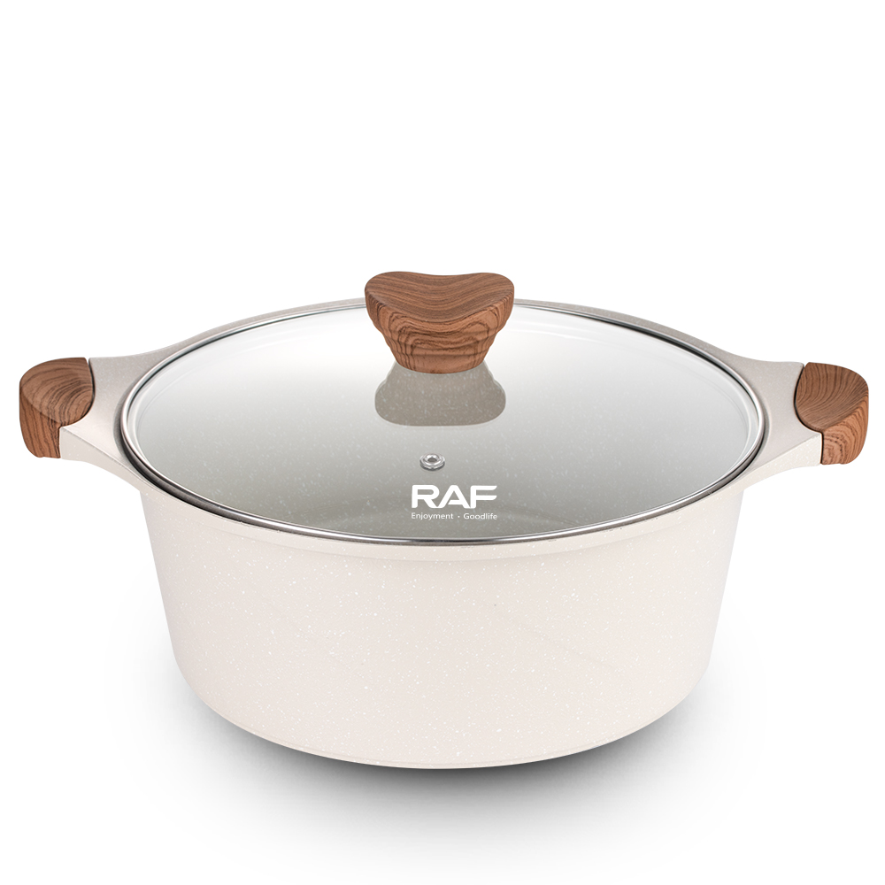 RAF Cross-border household wok cookware set, induction cooker, gas stove, universal non-stick flat-bottomed wok, easy to clean pic 12