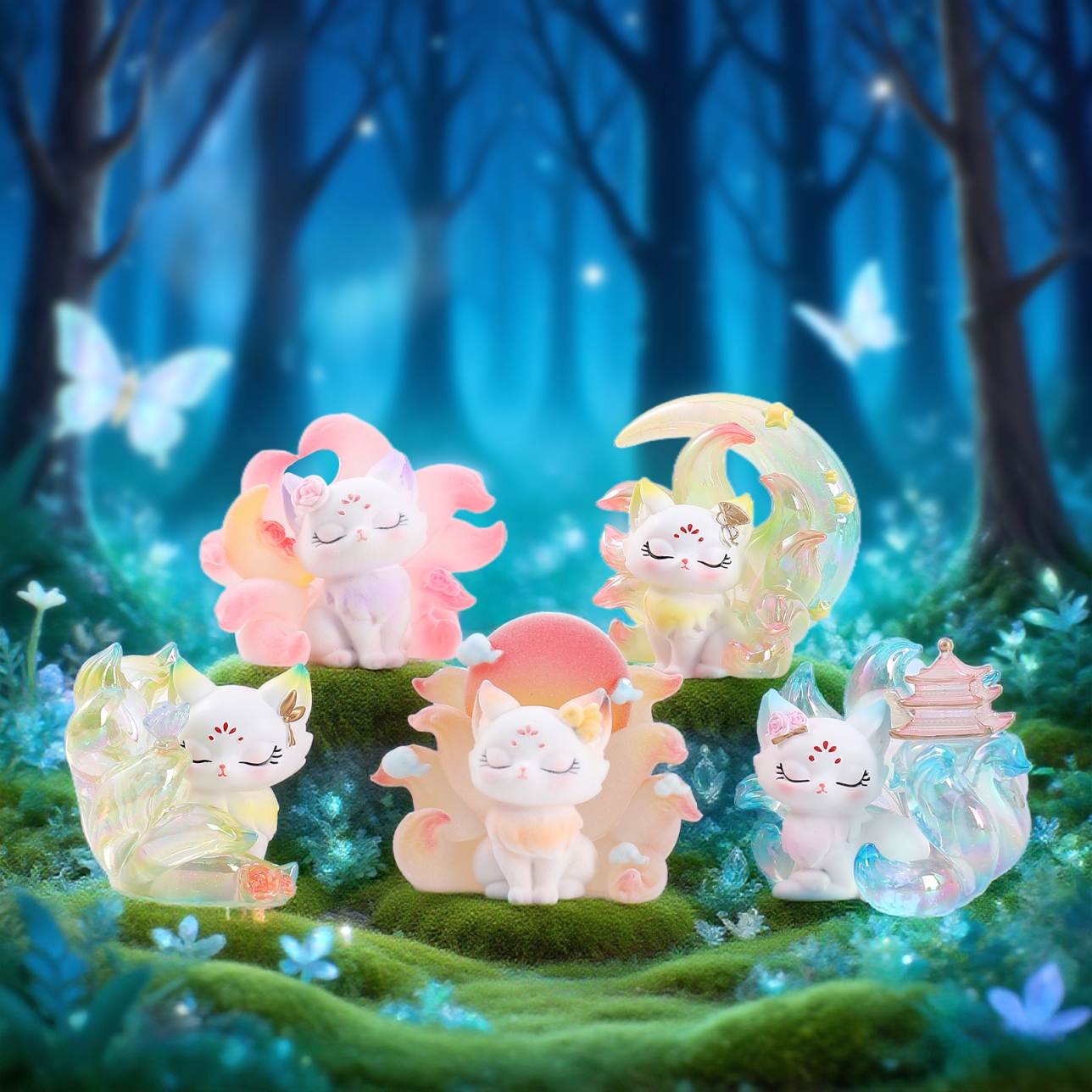 萌粒/模具/财神/小猫摆件/树脂香炉产品图