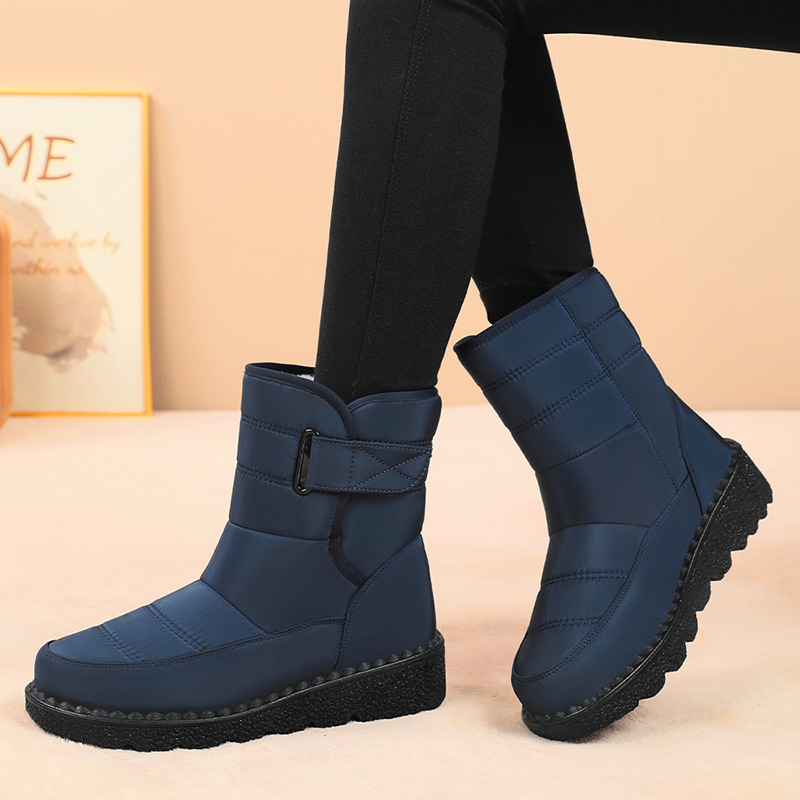 Jinshi Yuan - Custom-made Winter fleece and thickened long boots for women, polyurethane cotton shoes, and warm snow boots Specification drawing