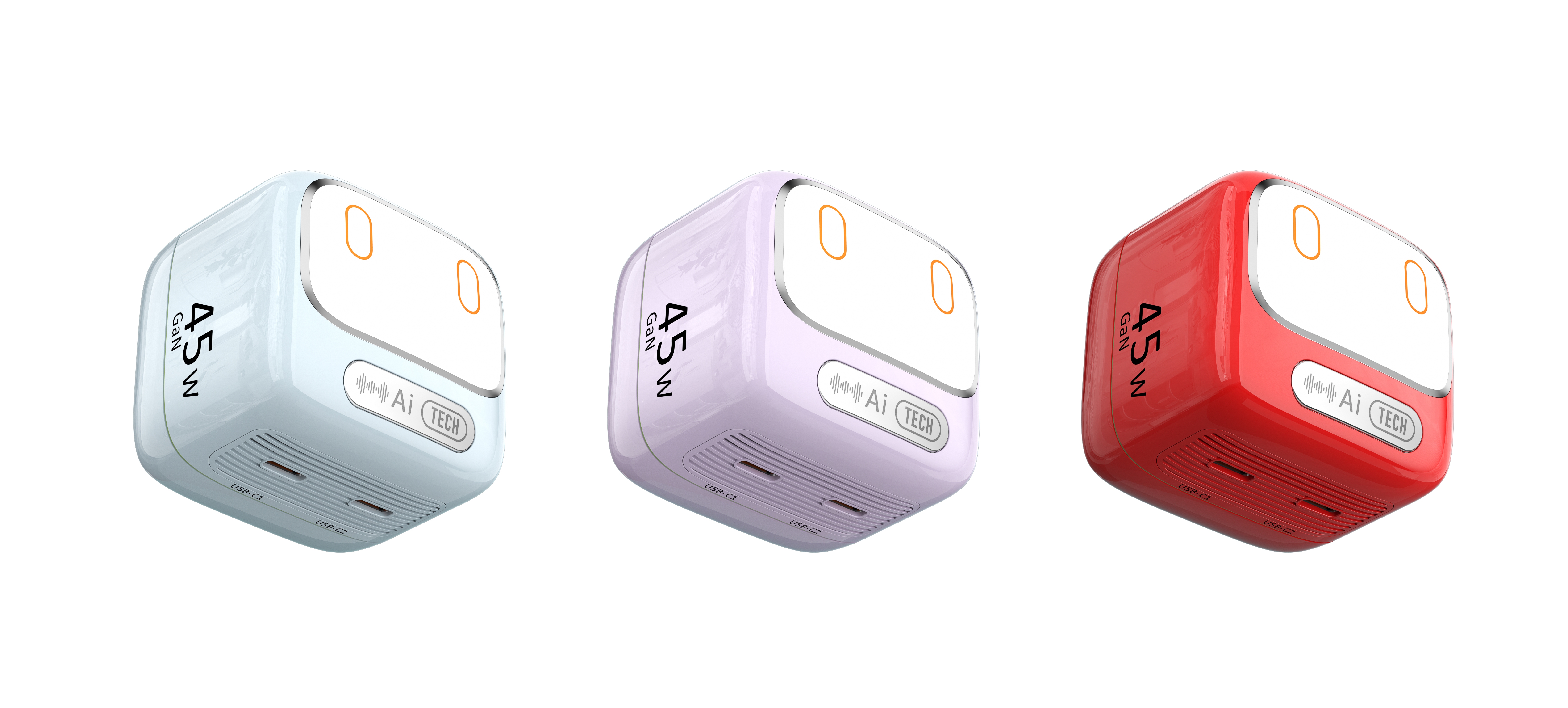 ai voice control + touch 45W night light charger, European, American and British standards (replaceable pins) Certification Certificates: CE, FCC, RO Specification image