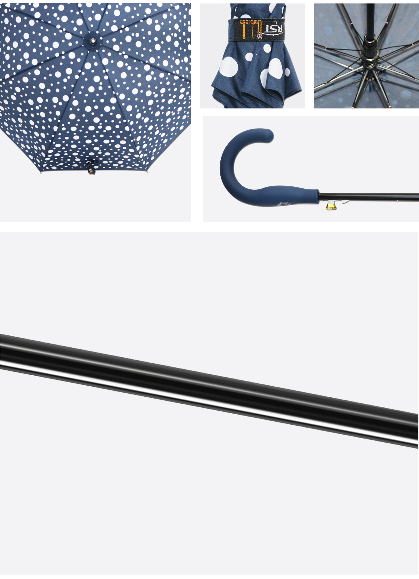 星宝伞遇水变色魔术伞长伞波点一键开伞现货批发详情4