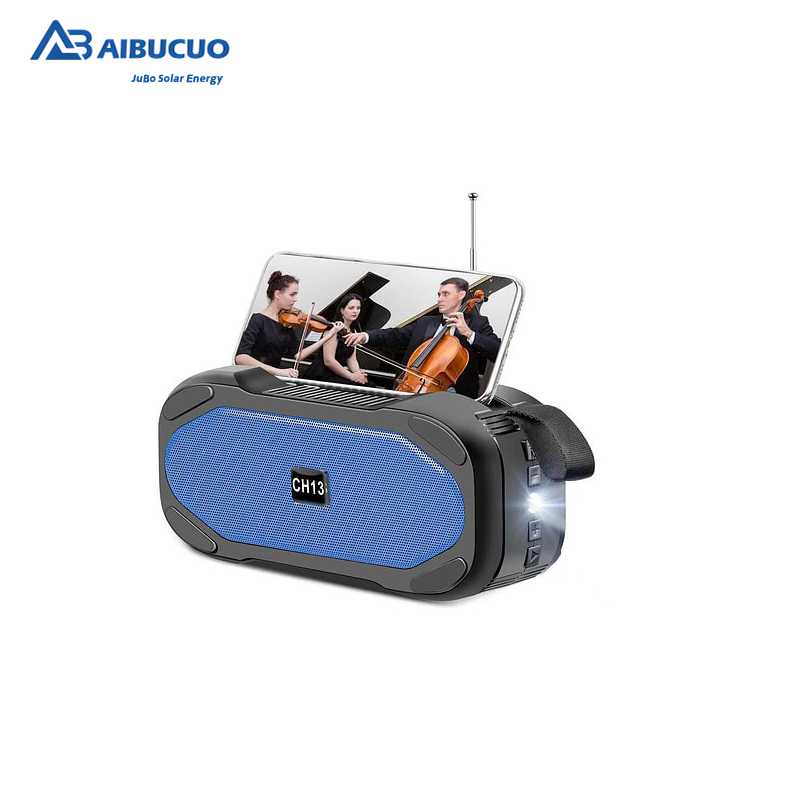AIBUCUO CH13 Black/Blue/Grey Solar Bluetooth Speaker radio with Light function AIBUCUO Item Picture