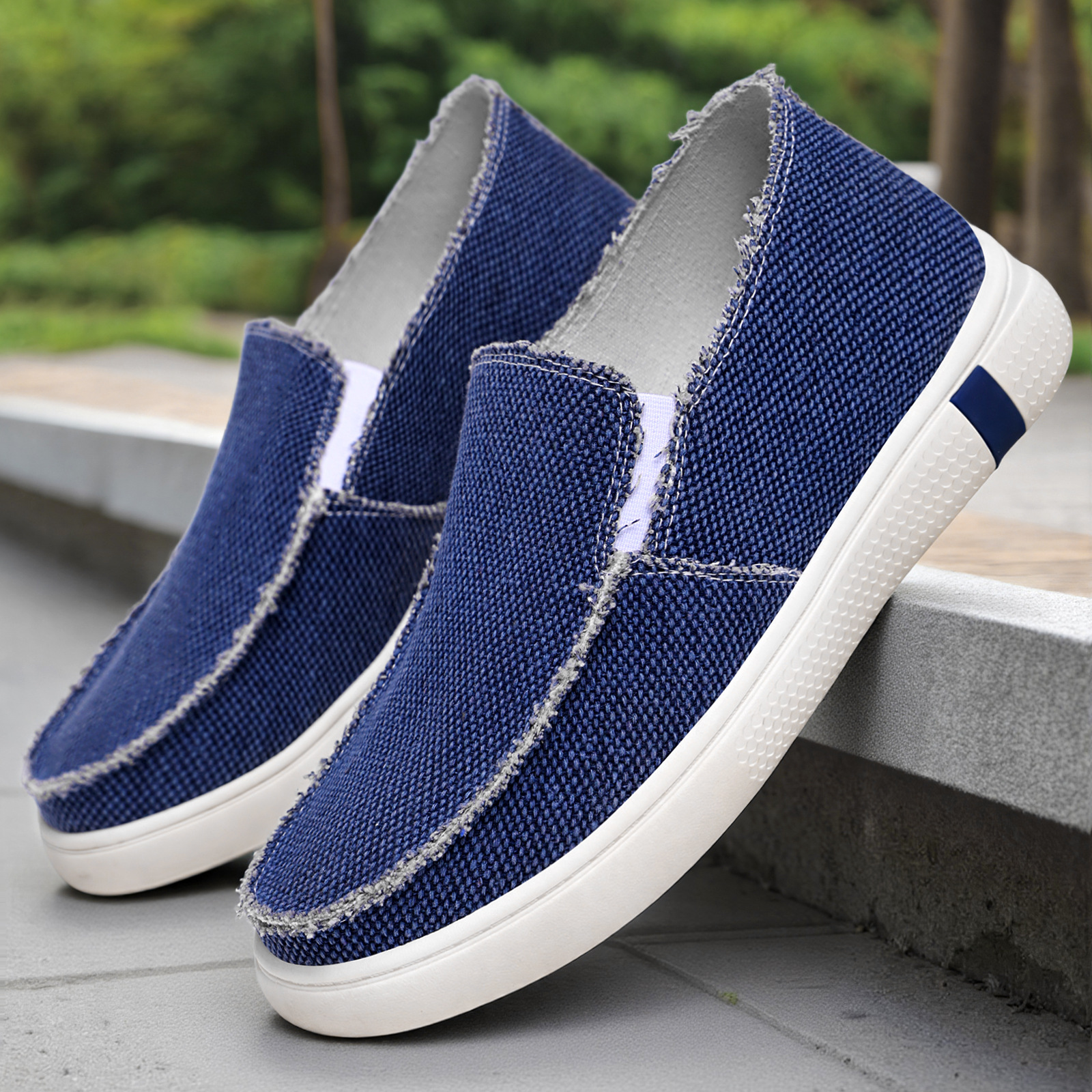 Men's casual shoes, breathable single shoes, old Beijing cloth shoes, large-sized men's shoes, versatile canvas shoes full figure