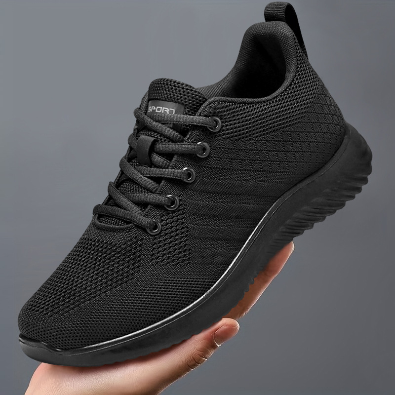 Men's sports casual shoes, cross-border trade men's shoes, sneakers, solid color versatile men's shoes, lightweight running shoes full figure
