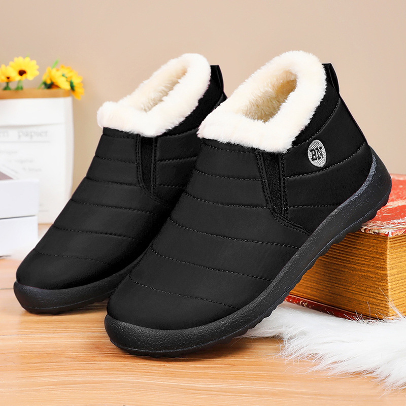 Women's cotton shoes, cross-border large-sized TEMU, snow boots, one-foot fleece cotton boots, cold-proof and warm women's ankle boots Application Scenario