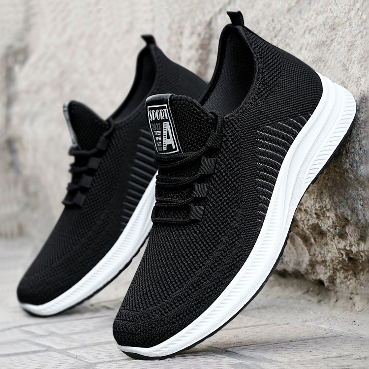 Jinshiyuan - Men's sports shoes processing and customization Mesh shoes, trendy casual shoes, soft-soled breathable running shoes details Picture