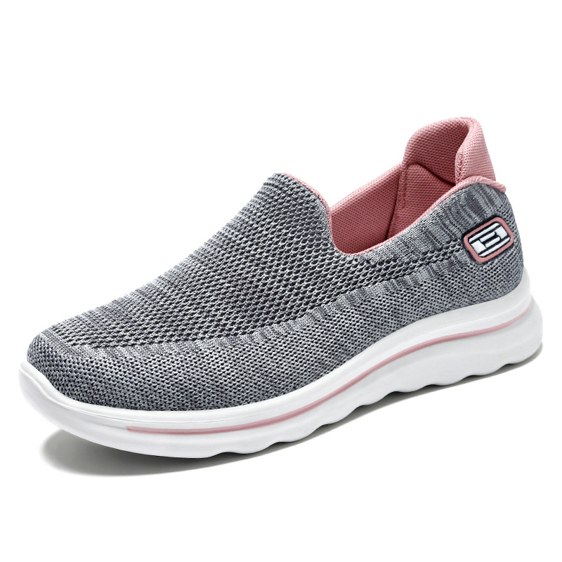 Jinshi Yuan: Women's shoes, shallow opening casual shoes, one-step mom shoes, Couple styles, Breathable and comfortable mesh shoes Item Picture