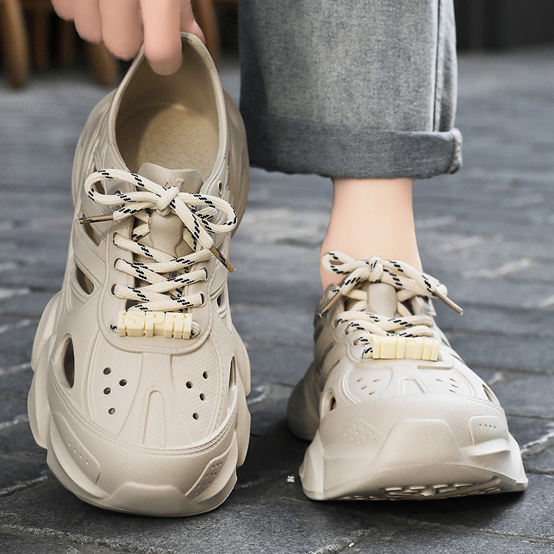 Jinshi Yuan - Custom-made sandals for men, perforated and breathable single shoes, no smelly feet, new style of clog shoes, casual shoes Application Scenario