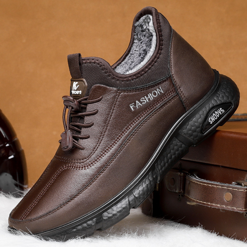 Men's cotton shoes, TEMU cross-border consignment cotton boots, fleece and thickened men's boots, cold-proof and warm snow boots, versatile ankle boots Application Scenario