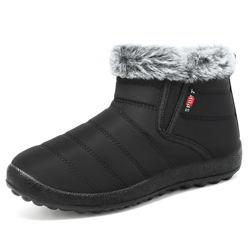 Cross-border TEMU delivery of women's cotton shoes, snow boots with fleece and thickened cotton boots, warm women's boots, and women's ankle boots Item Picture