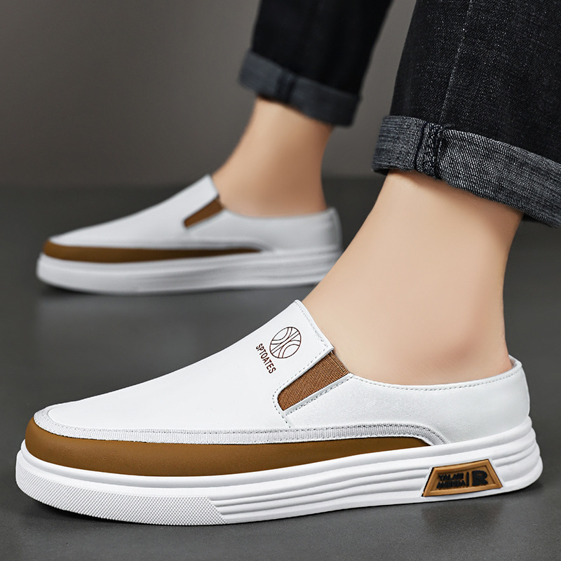 Summer new men's casual shoes: One-step soft-soled single shoes, trendy board shoes, breathable and comfortable, half-slipper Application Scenario