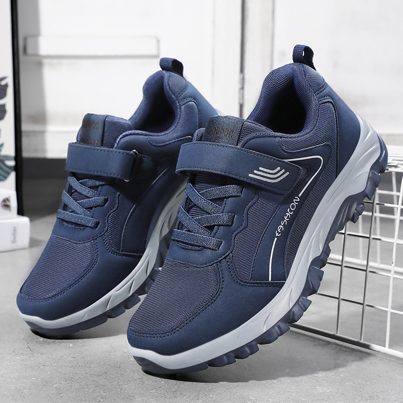Women's shoes, middle-aged and elderly walking shoes, soft-soled comfortable sports shoes, couple's hiking shoes, versatile flying woven shoes details Picture