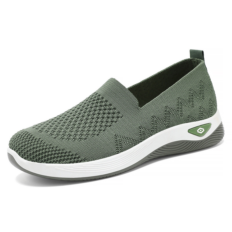 Jinshiyuan - Women's casual shoes processing and customization, Flying woven breathable Mom shoes, Old Beijing cloth shoes, versatile single shoes Item Picture