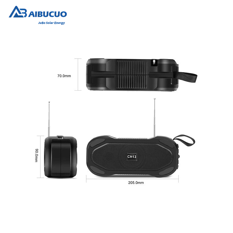 AIBUCUO CH13 Black/Blue/Grey Solar Bluetooth Speaker radio with Light function AIBUCUO Application Scenario