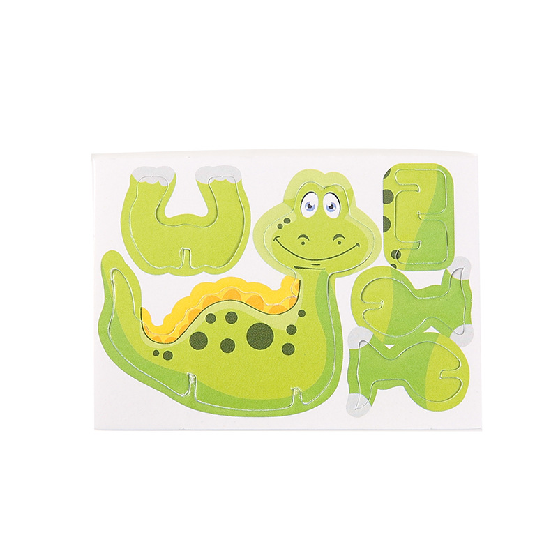 Children's paper three-dimensional jigsaw puzzle, cute cartoon dinosaur-shaped three-dimensional small jigsaw puzzle, kindergarten toy gift Item Picture