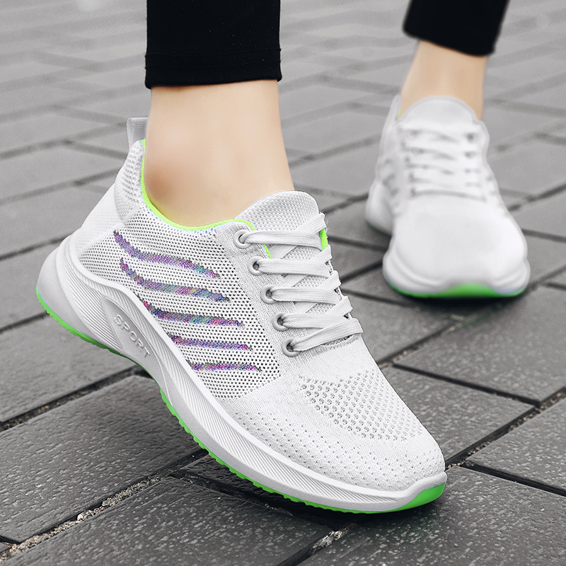 Women's spring new casual sports single shoes, soft-soled hiking shoes, women's sports shoes manufacturer one-piece consignment Specification drawing