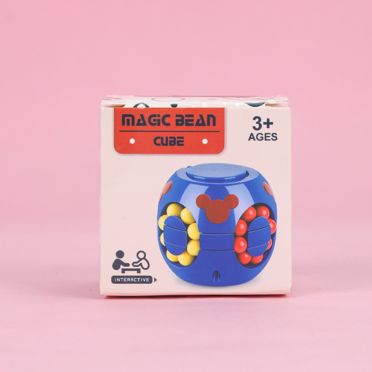 Douyin's same stress-relieving gadget, children's intelligence and brainpower development toy, finger gyroscope, little magic bean, hamburger, Rubik's Cube Application Scenario