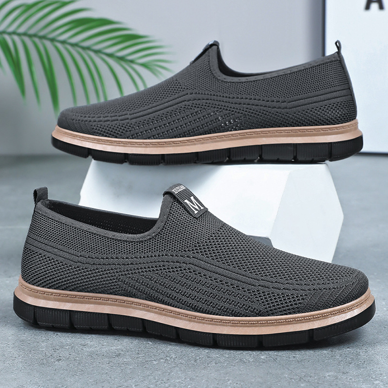 Men's shoes, breathable and odorless, single shoes, cross-border large-sized men's shoes, casual shoes, one-foot men's shoes, dad shoes full figure