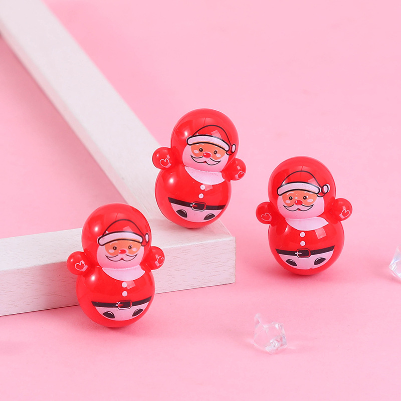 Douyin's same style cartoon mini Santa, astronaut untoppleable toy, children's educational desktop gift Application Scenario