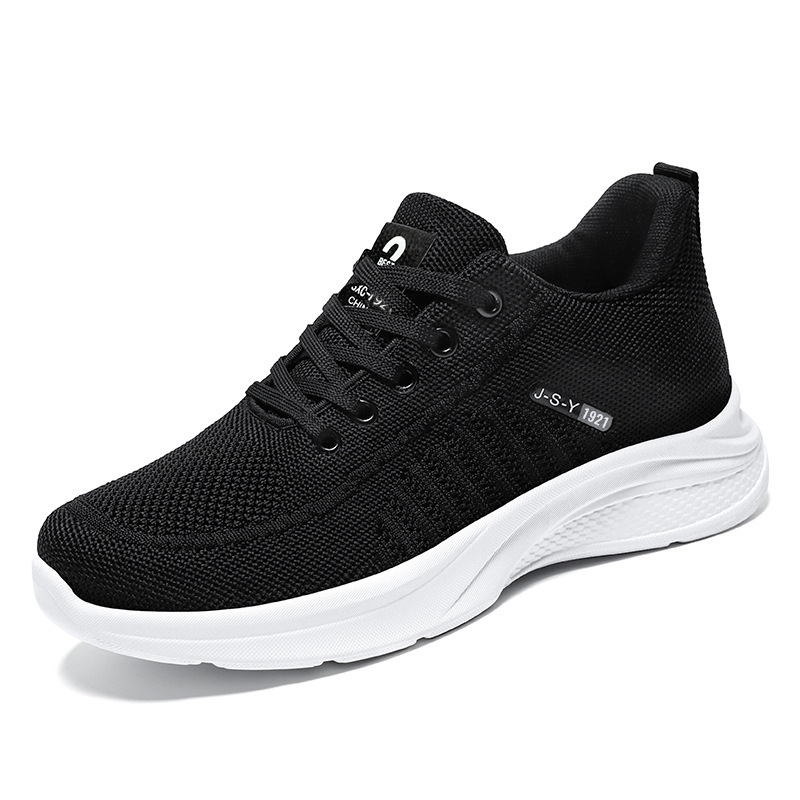 Jinshiyuan - New men's shoes, Fei-woven sports shoes, men's soft-soled breathable single shoes, versatile mesh shoes, consignment Item Picture