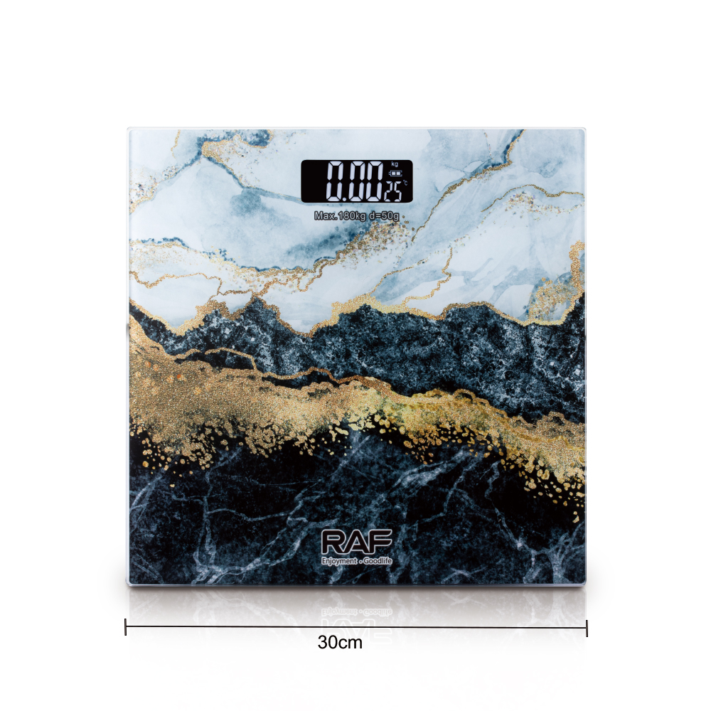 RAF cross-border weighing scale, electronic scale, household precise and high-precision indoor temperature measurement weighing scale, glass weight pic 9