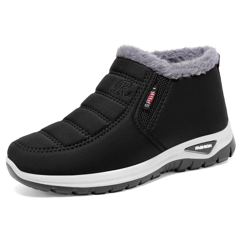 Jinshi Yuan - Custom-made winter cotton shoes and boots for both men and women, thickened ankle boots, one-foot sports snow boots Item Picture