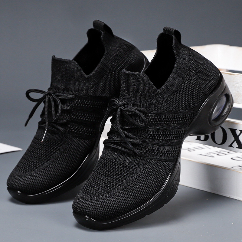 New women's dance shoes, polyurethane thick-soled lightweight square dance shoes, breathable walking shoes for middle-aged and elderly mothers Application Scenario