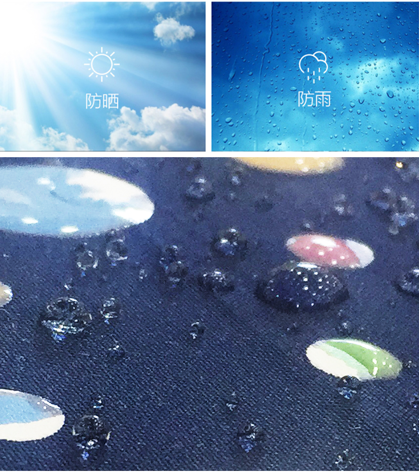 星宝伞遇水变色魔术伞长伞波点一键开伞现货批发详情3