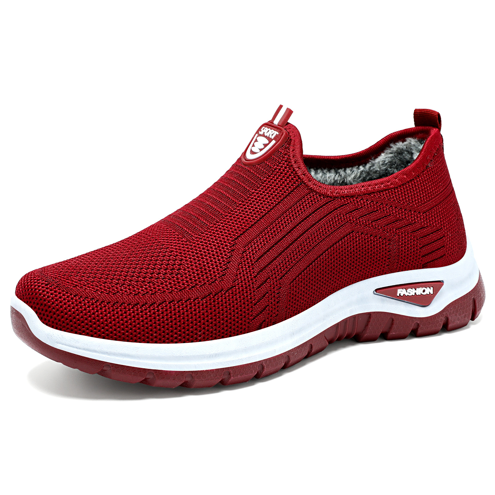 Versatile women's shoes, cross-border large-sized cotton shoes, one-foot cotton boots, fleece thickened women's ankle boots, cold-proof and warm women's boots Item Picture