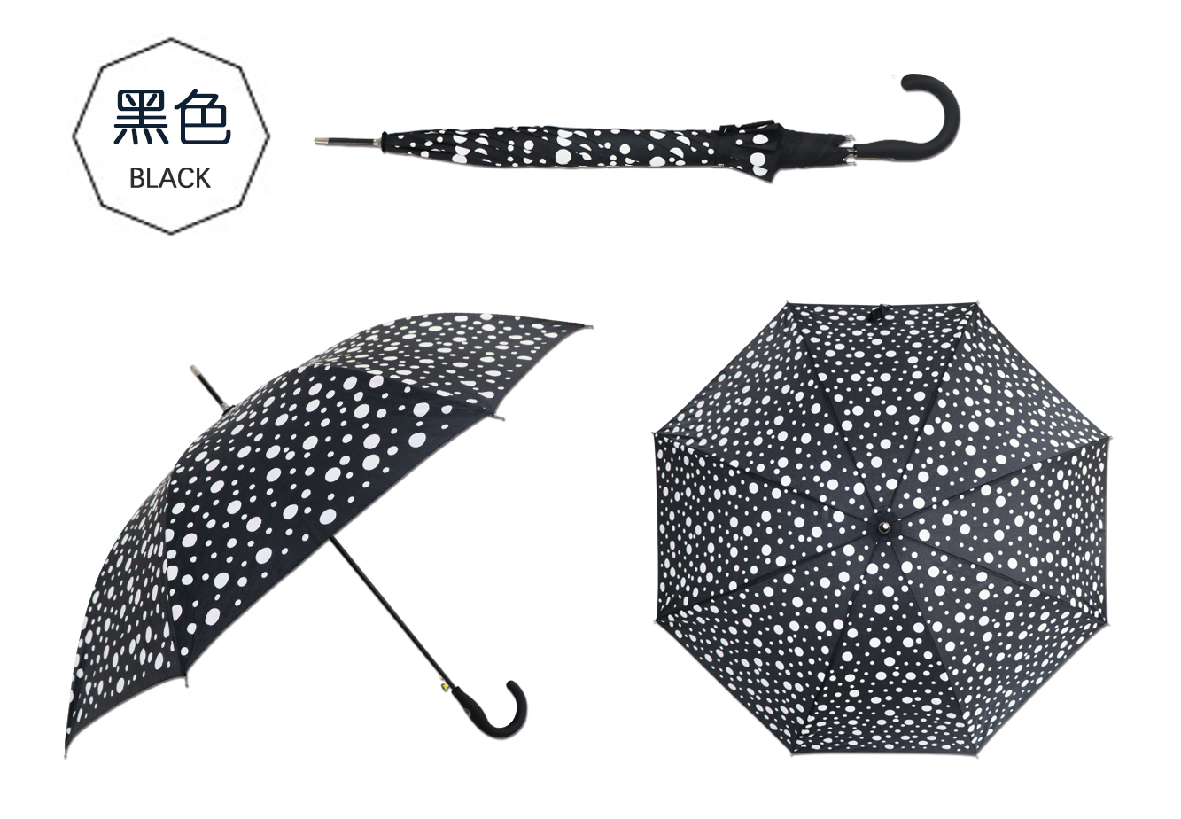 星宝伞遇水变色魔术伞长伞波点一键开伞现货批发详情11