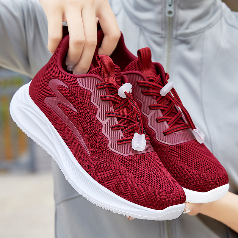 Spring new Feizhi injection molded women's shoes, casual and comfortable, mom shoes, breathable, fashionable, sporty and casual shoes wholesale full figure