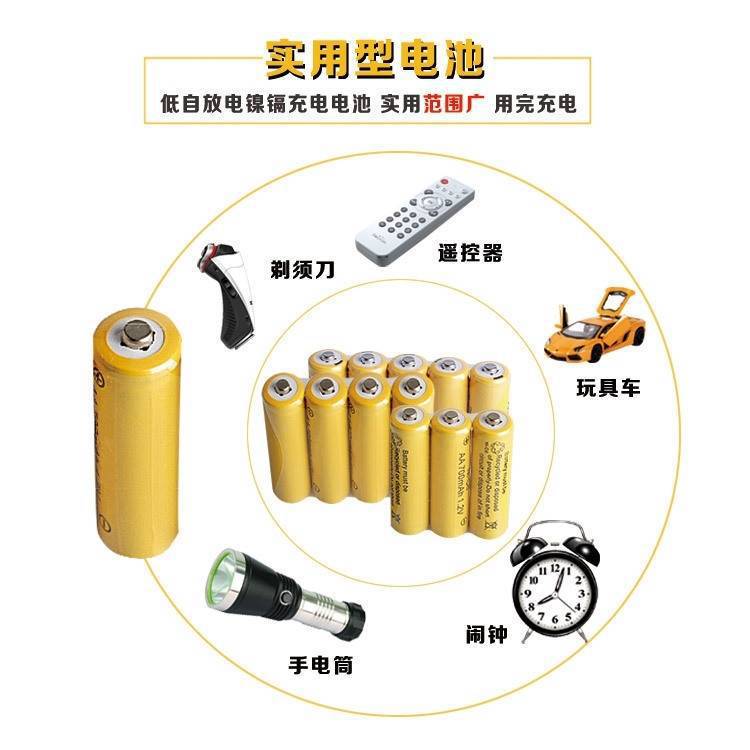 Factory direct sales of USB No. 5 fast charging battery charger, 1.2V nickel-metal-hydride AAA nickel-cadmium battery, three-slot fast charging Item Picture