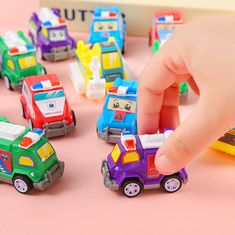 Children's toys, fire engines, boys and babies, cartoon mini rebound cars, toy cars, 1-3 years old, engineering vehicles, batches Application Scenario