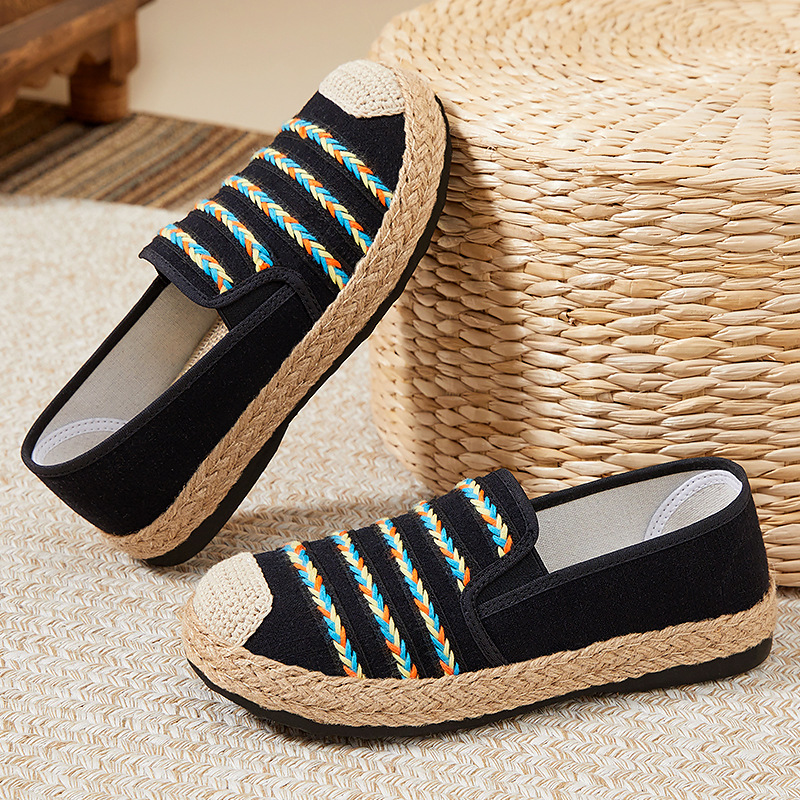 This is a new spring collection of women's casual shoes with a ethnic style. It features a shallow opening for mothers and polyurethane women's shoes with soft soles that are not tiring to the feet Specification drawing