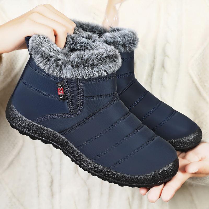 Cross-border TEMU delivery of women's cotton shoes, snow boots with fleece and thickened cotton boots, warm women's boots, and women's ankle boots Specification drawing