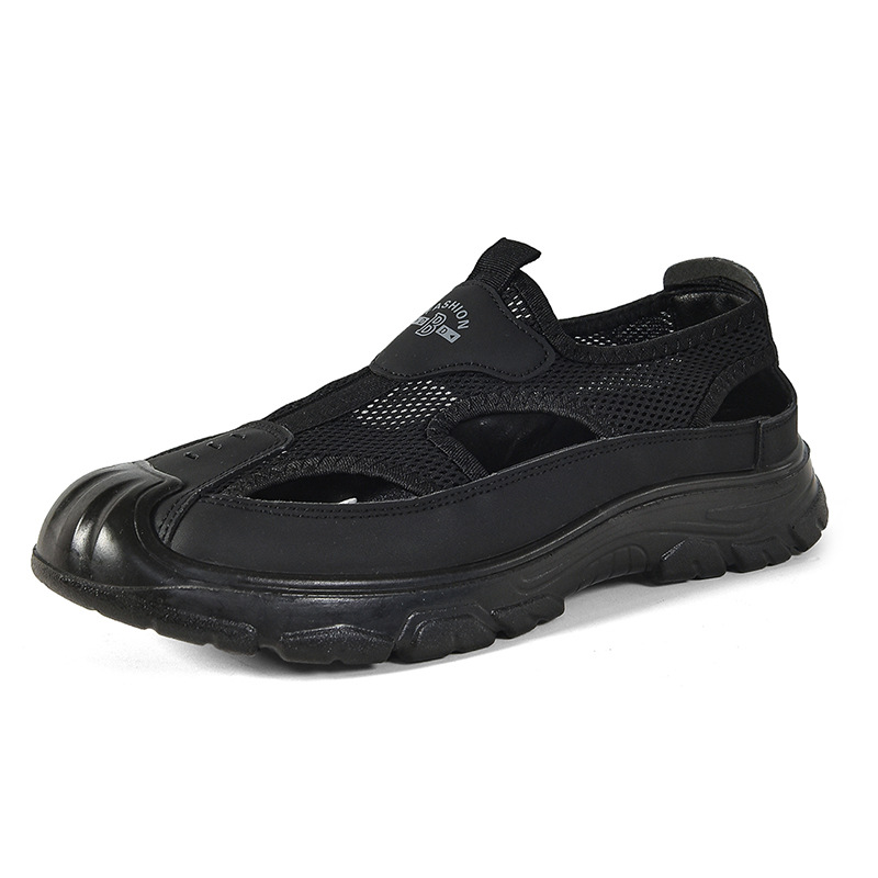 Jinshi Yuan - Men's casual shoes processing and customization, breathable mesh shoes, non-smelly feet, flying woven shoes, comfortable dad shoes Item Picture