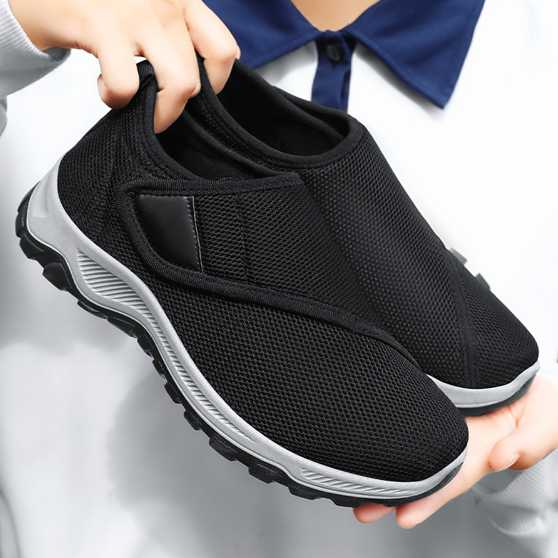 Jinshi Yuan - Women's casual shoes, breathable single shoes, processing and customization, Soft-soled comfortable women's shoes for middle-aged and elderly mothers details Picture
