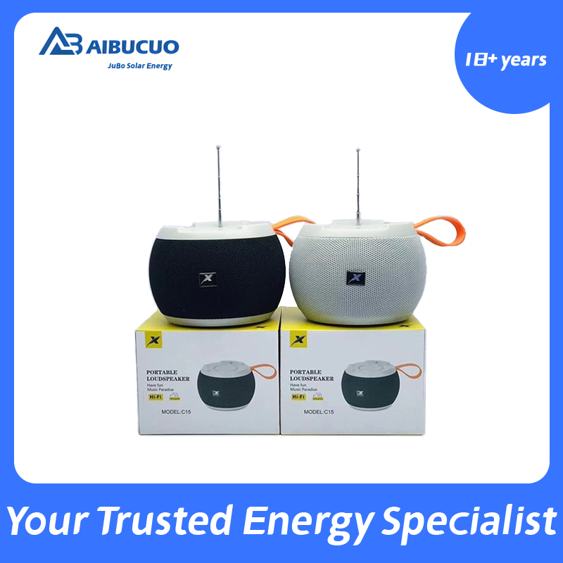 AIBUCUO portable spherical speaker, best-selling Bluetooth speaker, solar card subwoofer C15