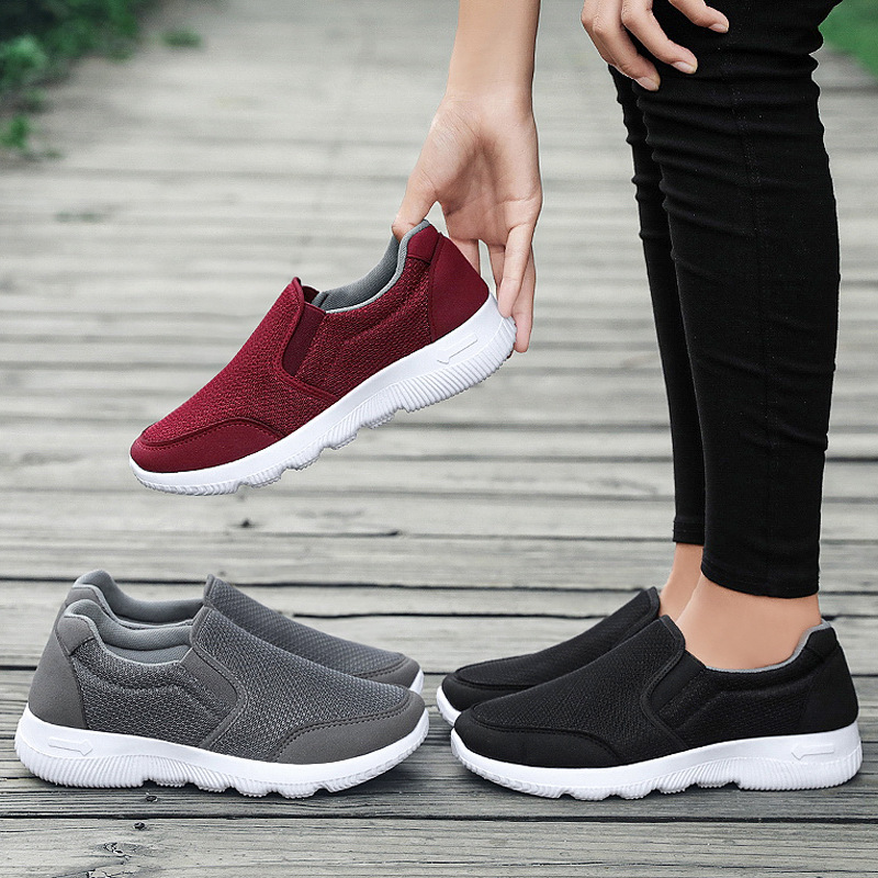 Jinshiyuan - Soft-soled mom shoes for couples, old Beijing cloth shoes, light and casual shoes for one foot details Picture