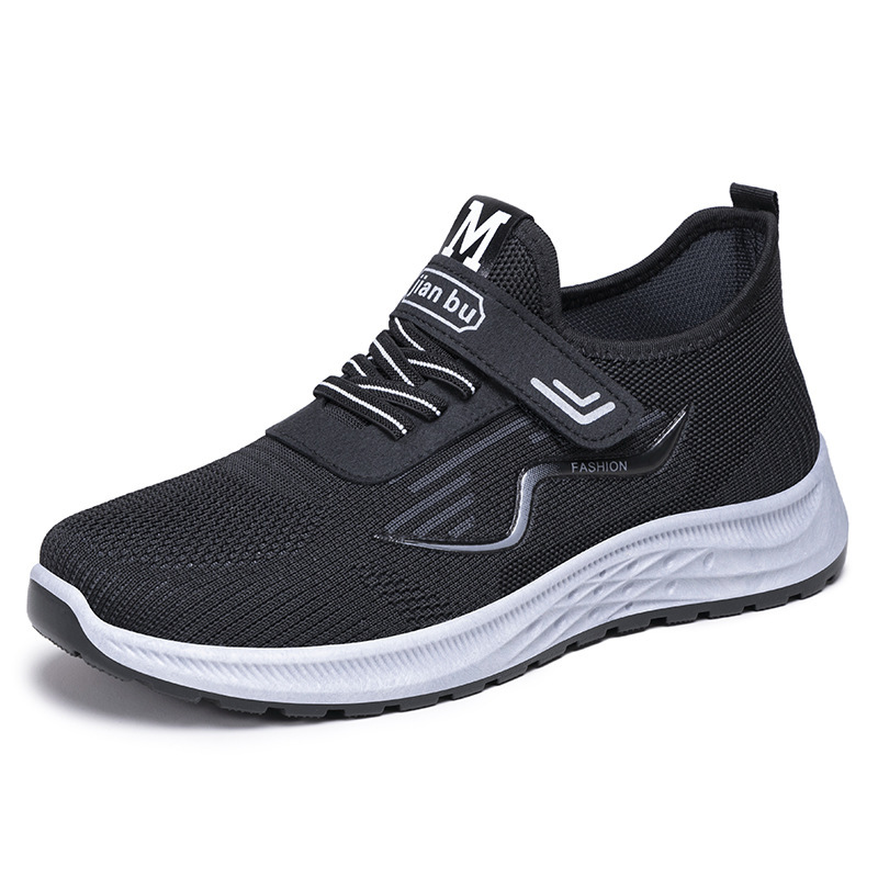New men's spring single shoes, cross-border bagged Velcro dad shoes, casual breathable running shoes Item Picture