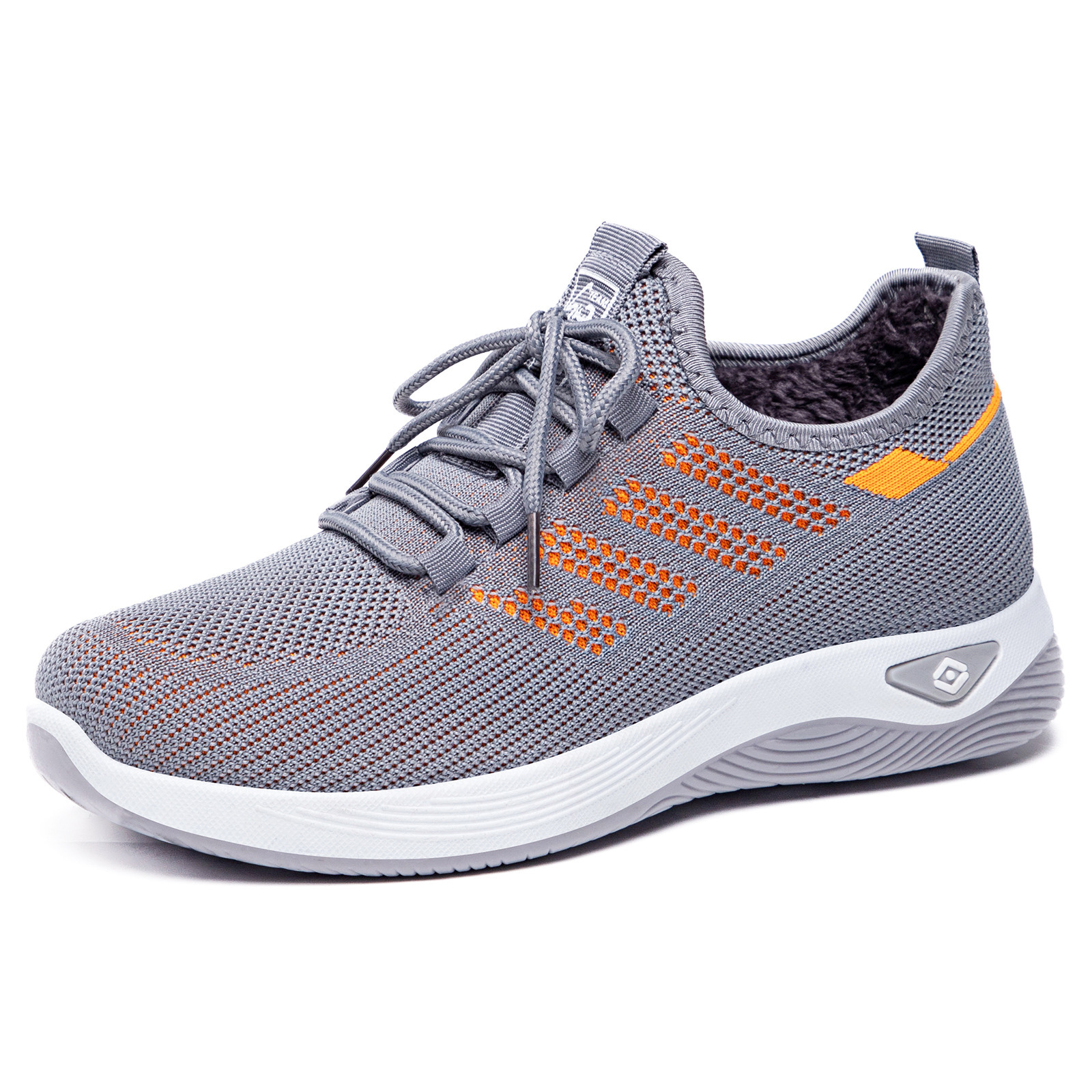 Women's cotton shoes, cross-border TEMU, fleece and thickened women's boots, outdoor sports cotton shoes, versatile flying woven short boots Item Picture